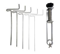 Jewelry Tools, 5 Rods Wire Wrapping Coiling Gizmo, Stainless Steel Winding Rods for Jewelry Making, Gold/Silver/Copper Wire Winding Tool, C-Shaped Jewelry Accessories