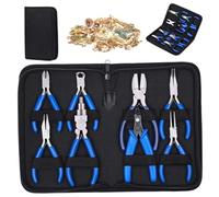 Jewelry Tools for Jewelry Making, Pliers Set 8PCS High-Carbon Steel Making Tools with Zipper Storsger Bag, Pliers Tool Set