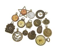 Jewelry Unisex Stainles Stell 10Pcs Random Mixed Clock Watch Face Charms Alloy Necklace Pendant Finding Jewelry Making Steampunk Accessory Fashion Trendy Accessories Creative thing For Women And Men