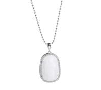 Jewelry Unisex Stainles Stell Hot Classic Religious Crystal St. Jude Pendant Necklace High Man Woman Daily Party Jewelry Christian Fashion Trendy Accessories Creative thing For Women And Men