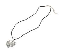 Jewelry Unisex Stainles Stell Knitial April Stainless Steel Loki's Mask Viking Pendant Amulet Necklace Scandinavian Jewelry Fashion Trendy Accessories Creative thing For Women And Men