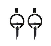 Jewelry-Women Earring Studs Earring Drop Earrings Ear Line Korean Version of The and Stylish Acrylic Earrings Black Suitable for Party Banquet Wear St