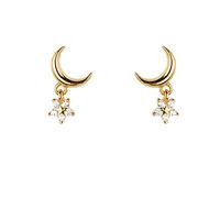 jewelry Women Earrings, 100% Sterling Minimalist Bling Zircon Crystal Fine Jewelry Stud Earrings For Women Wedding Engagement Party Gift Jewelry for girls