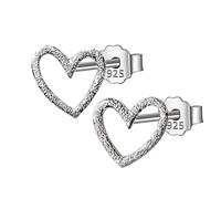Jewelry Women Tiny Small Heart Stud Earrings Love For Lady