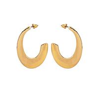 JewelryGold Plated Women Stud Earrings Sheep Horn Gold 45X35Mm Stud Earring