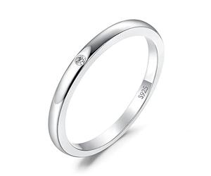JewelryPalace 14K Yellow Rose Gold 925 Sterling Silver Ring Sets, 3 5 Stones Bezel Cubic Zirconia Stackable Rings for Women, Tri-Tone Anniversary Eternity Wedding Bands Promise Ring for Her Size P