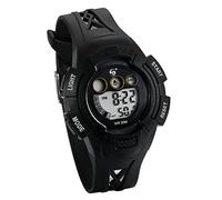 JewelryWe Boys and Girls Waterproof Watches Date Alarm Backlight Kids Wrist Watch with Black Braid Hollow Band