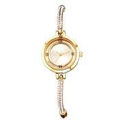 JewelryWe Bracelet Watches for Women: Ladies Analog Quartz Roman Numeral Dial Adjustable Iced Out Strap Crystal Diamond Elegant Wristwatch Gift