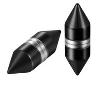 JewelryWe Earrings Hip Hop Non Piercing Magnetic Ear Plugs Round Shape Balls, Stainless Steel Earrings for Men Women Unisex Black