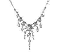 JewelryWe Halloween Punk Skull Necklace: Pirate Accessories Unisex Gold Vintage Multi Layer Skeleton Chain Necklaces Cosplay Decor Jewelry