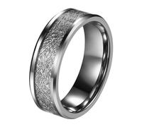 JewelryWe Jewellery Men's Tungsten Carbide Ring Band Silver Black Irish Celtic Knot Irish Celtic Knot Dragon Vintage Wedding Size J to Z Available, Tungsten Carbide