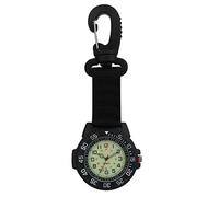JewelryWe Men Women Backpack Clip-on Watch Fob Belt Watch Luminous Dial Pocket Watch Clip Watch for Climbing Doctors Nurses Outdoors, for Fathers Day