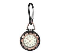 JewelryWe Men Women Clip-on Quarzt Watch Backpack Fob Belt Watch Night Light Pocket Watch for Rock Climbing Doctors Nurses Outdoor Activities