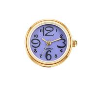 JewelryWe Men Women Finger Watch: Gold Silver Plated Big Arabic Numerals Easy Read Quartz Ring Watches for Valentines Day Mothers Day