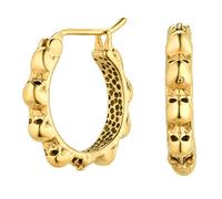 JewelryWe Mens Ear Stud Gothic Punk Skull Head Skull Hands Stainless Steel Hoops Earrings