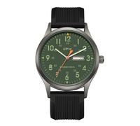 JewelryWe Men's Military Silicone Watch: Day-Date Display Luminous Hands Easy to Read Large Dial Sports Watches 24 Hour Time Analog Quartz Tactical Wristwatch for Adults Teens Students and Sons