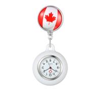 JewelryWe Nurse's Watch Extendable Nurse Watch with Silicone Case Clip-on Nursing Watch Analogue Quartz Pocket Watch for Nurses & Doctors