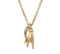 JewelryWe Unisex Italian Horn Necklace Cornicello Lucky Pendant