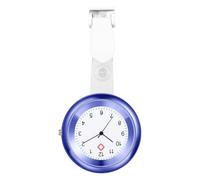 JewelryWe Unisex Nurse Watch Fob: Quartz Analog Easy Read Clip-On Pocket Watch for Doctor Medical Professionals