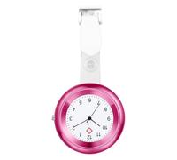 JewelryWe Unisex Nurse Watch Fob: Quartz Analog Easy Read Clip-On Pocket Watch for Doctor Medical Professionals