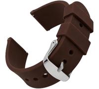 JewelryWe Unisex Silicone Watch Band: Quick Release Waterproof Straps with Stainless Steel Buckle Soft Rubber Universal Replacement for Traditional and Smart Watches