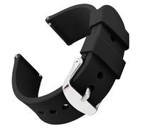 JewelryWe Unisex Silicone Watch Band: Quick Release Waterproof Straps with Stainless Steel Buckle Soft Rubber Universal Replacement for Traditional and Smart Watches