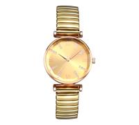 JewelryWe Women's Stretch Band Watch - Analog Quartz Easy-Read Rhinestone Roman Numeral Dial with Elastic Expansion Band, Casual Business Dress Wristwatch for Mother’s Day