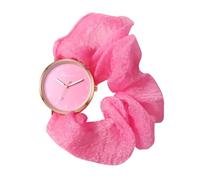 JewelryWe Womens Stretch Band Watches: Pure Color Analog Quartz Elastic Watch Casual Hair Scrunchies Expansion Band Wristwatch