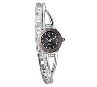 JewelryWe Women's Watch, Elegant Crossing Bracelet Design with Rhinestone with Digital Dial Clasp Watch, Alloy, Rose Gold, Silver, Christmas Day, birthday