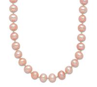 JewelryWeb 1/20 14ct Gold Filled 5 6mm Pink Nearround Freshwater Cultured Pearl Necklace 61 Centimeters Pendant-Necklace for Women