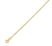 JewelryWeb 14ct Yellow Gold 1.8mm Comfort Curb Chain Necklace With Spring-ring Clasp 41 Centimeters Chain Necklace for Women and Men