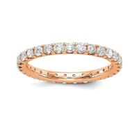 JewelryWeb 14ctr 1 Weight Carat Lab Grown Diamond VS+ F+ Eternity Band Size 7-Eternity Ring for Women and Men