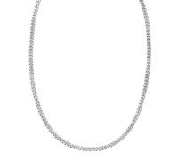 JewelryWeb 925 Sterling Silver 4.1mm Vintage Puffed Comfort Curb Chain Necklace With Lobster Clasp Item Is Rhodium Plated 56 Centimeters Chain Necklace for Women and Men