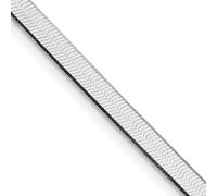 JewelryWeb 925 Sterling Silver Rhodium Plated 3.5mm Magic Herringbone Chain Necklace 61 Centimeters Chain-Necklace for Women and Men
