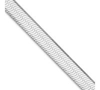 JewelryWeb 925 Sterling Silver Rhodium Plated 5.25mm Magic Herringbone Chain Necklace 61 Centimeters Chain-Necklace for Women and Men