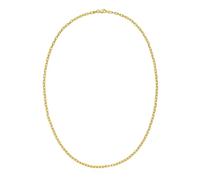 JewelryWeb 925 Sterling Silver With Gold Plating 2.8mm French Cable Chain Necklace With Lobster Clasp 56 Centimeters Chain Necklace for Women and Men