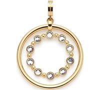 Jewels by Leonardo 024944 Clip & Mix Bobby Pendant Gold-Coloured Stainless Steel Movable Inner Ring Jewellery Gift for Women, 4,8 cm, Stainless Steel, No Gemstone