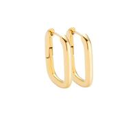 JEWELS BY LEONARDO Bernice 025454 Pair of Gold Stainless Steel Hoop Earrings Geometric Shape Can Be Combined with Beauty's Charms Jewellery Gift for Women