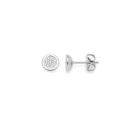 JEWELS BY LEONARDO Catherine 025420 Women's Stud Earrings Stainless Steel Silver Cubic Zirconia Flower Jewellery Gift