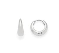 JEWELS BY LEONARDO Ciao Clothilde 025740 Silver Stainless Steel Teardrop Hoop Earrings