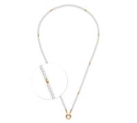 Jewels by Leonardo Clip & Mix Christa Necklace Gold Stainless Steel White Imitation Pearls with Gold Elements 70-71.3 cm Length Jewellery Gift for Women 025567