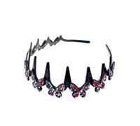 Jewels Headband - Rhinestone Headband, Elegant Wave Shape Accessory
