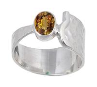 JEWELSTREZORO Andalusite Lab Grown Gemstone Ring Band 925 Sterling Silver Band Ring For Men And Women All Size Handmade Jewelry TSR125AZ_39 (Z+3)