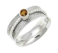 JEWELSTREZORO Andalusite Lab Grown Gemstone Ring Band 925 Sterling Silver Band Ring For Men And Women All Size Handmade Jewelry TSR154AZ_8 (L 1/2)