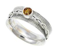JEWELSTREZORO Andalusite Lab Grown Gemstone Ring Band 925 Sterling Silver Band Ring For Men And Women All Size Handmade Jewelry TSR143AZ_8 (L 1/2)