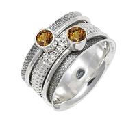 JEWELSTREZORO Andalusite Lab Grown Gemstone Ring Band 925 Sterling Silver Band Ring For Men And Women All Size Handmade Jewelry TSR149AZ_8 (L 1/2)