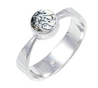 JEWELSTREZORO Dendritic Opal Gemstone Ring Band Solid 925 Sterling Silver All Size For Men And Women Handmade Jewelry TSR124CI_5 (K)