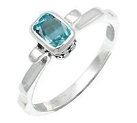 JEWELSTREZORO Green Paraiba Tourmaline Lab Grown Gemstone Band Ring Men And Women Sterling Silver Gift Item Handmade Jewelry TSR1236AS_26 (U 1/2)