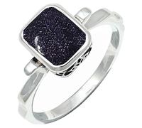 JEWELSTREZORO Lab Created Sunstone Gemstone Band Ring Men And Women Sterling Silver Gift Item Handmade Jewelry TSR1229CA_5 (K)