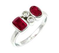 JEWELSTREZORO Ruby Lab Grown Gemstone Band Ring Men And Women Sterling Silver All Size Gift Item Handmade Jewelry TSR1153AM_1 (H)